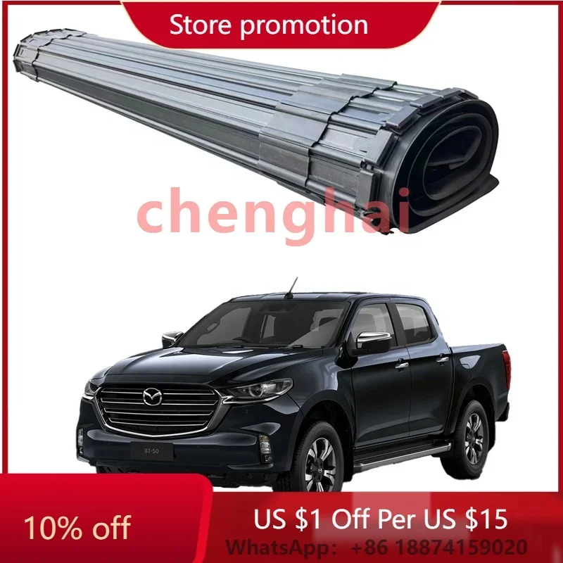 

4x4 accessories roller shutter tonneau cover pickup camper Hard roll-up bed cover for back cover mazda bt-50 2017