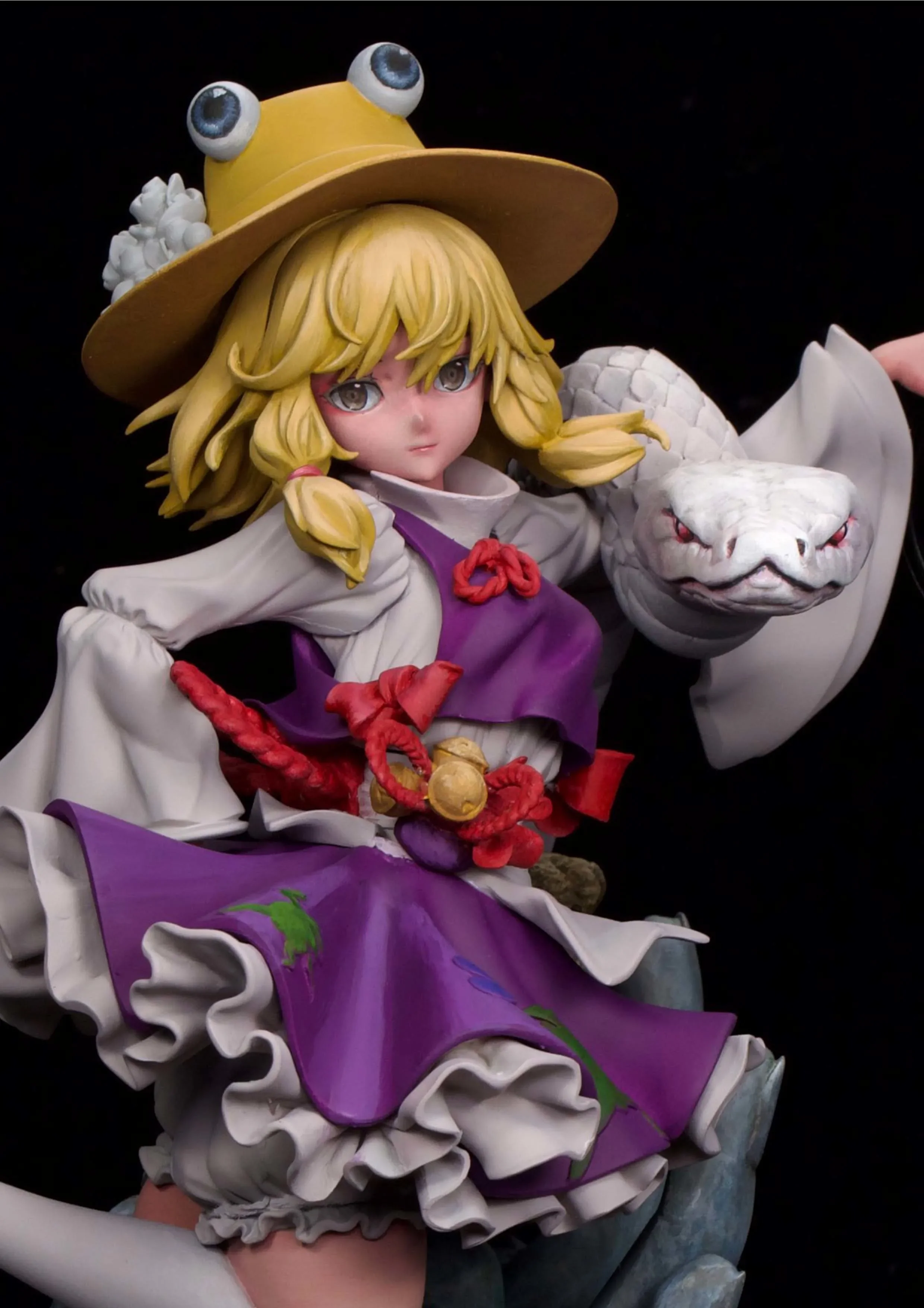 27 CENTIMETRI Anime Moriya Suwako Progetto Kit kawaii Resina GK FAI DA TE Bianco Assemblaggio GK Modello Statua Giocattoli bambola Collezione Regali