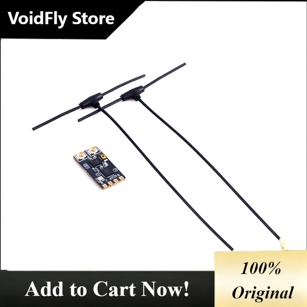 VoidFly Skystars 2.4G 200mw Telemetry Dual Antenna Diversity Receiver for ELRS Low Latency High Refresh Rate for Freestyle Racin
