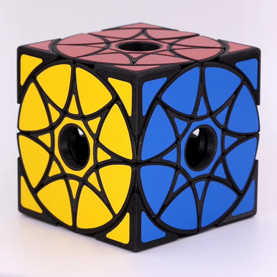 fs limCube Void Star Wheel Magic Cube 3D Printing New Arrival Magic Cubo Magico Starry Sky Cross Shaped Hollow Difficult Games