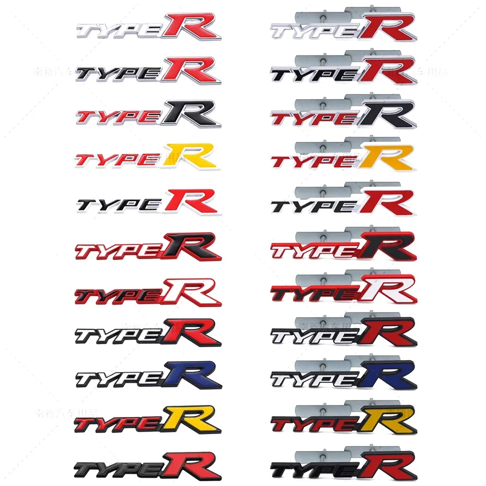 

Metal Car Front Grille Emblem Decals for Honda Type R Logo Civic Accord Crv Hrv CITY CRIDER Pilot Legend Fit Rear Trunk Badge