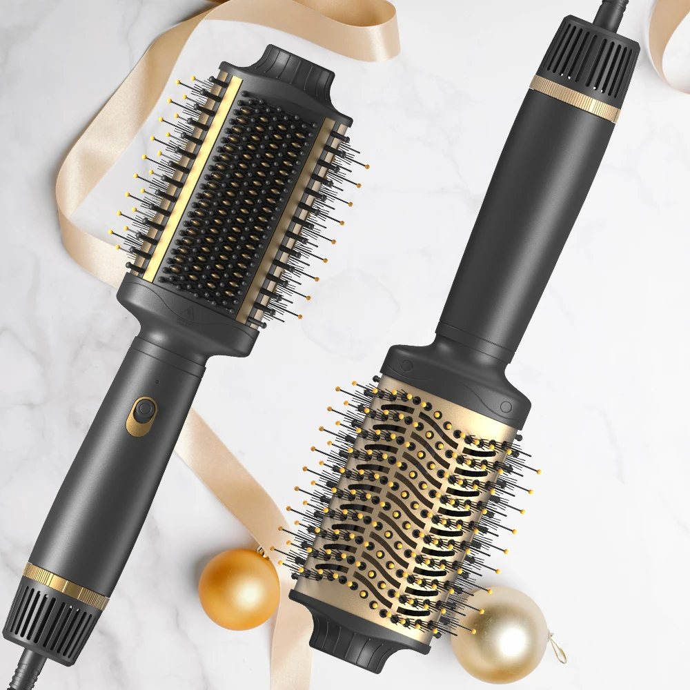 

Professional Cepillo Secador One Step Hot air Brush Escova Secadora Professional Brushless Hair Dryer Negative Ion Hot air Brush