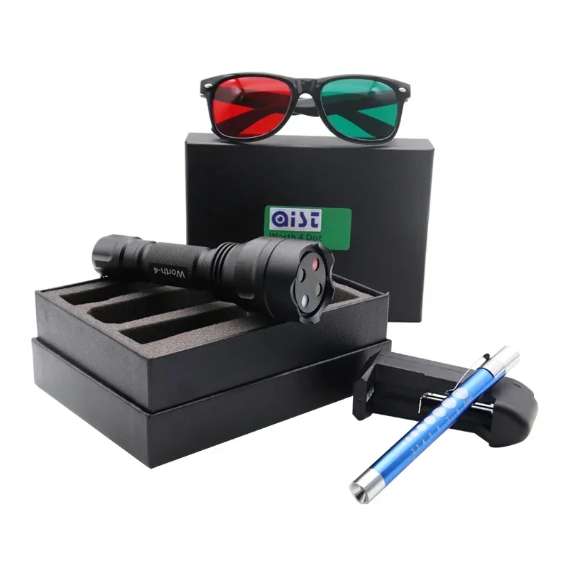 AIST Ophthalmic Portable Metal Worth 4 Dot Test Light W4LT with Red Green Glasses Torch Type Penlight Ophthalmology Tester