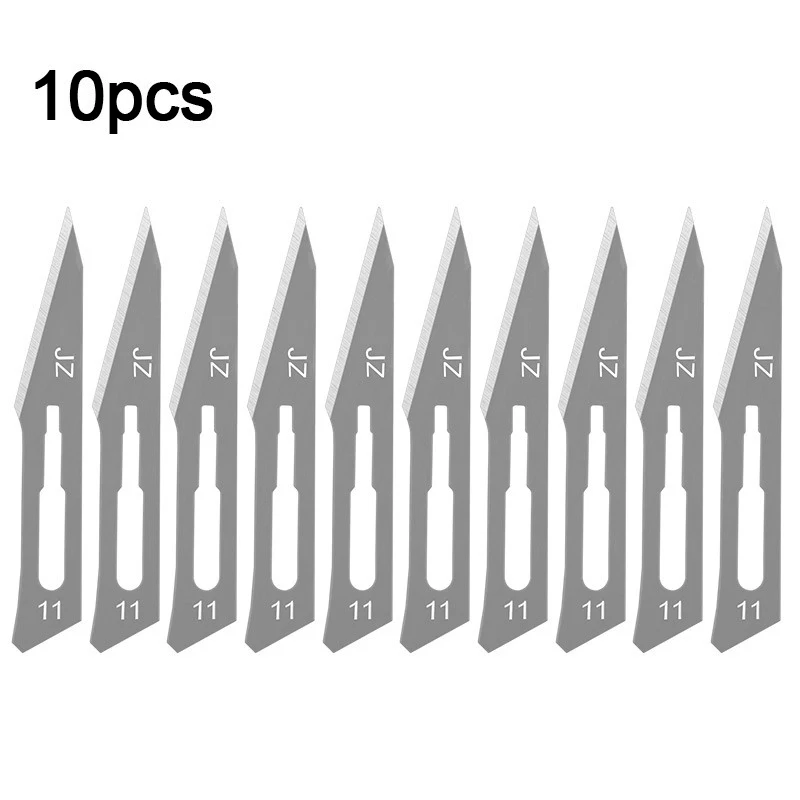 11 #, 23 #, 24 # carbon steel surgical blade, used for DIY cutting, repairing, carving, eyebrow beauty maintenance scalpel