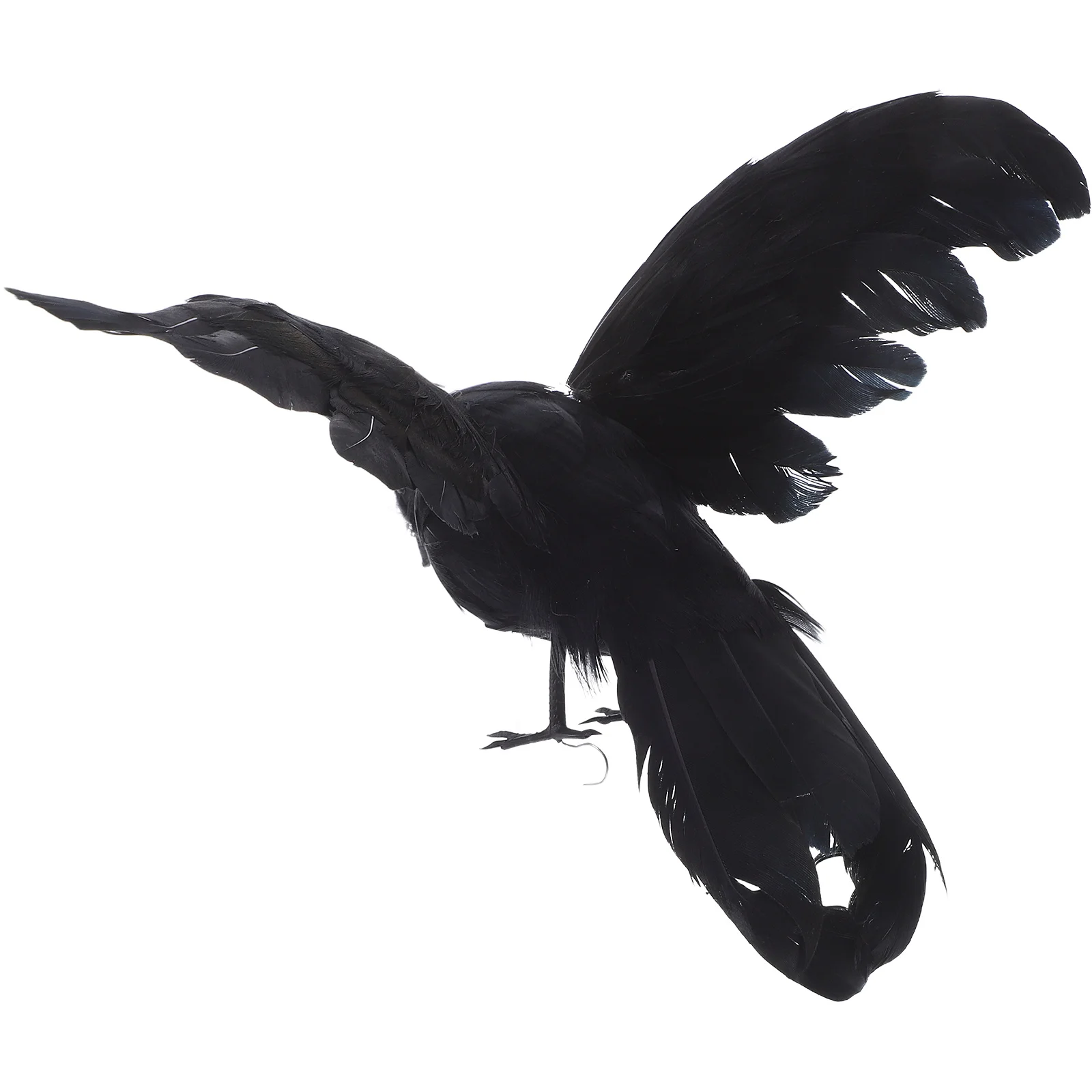 

1 pc Black Artificial Crow Raven Bird For Halloween Party Garden Decoration Bonsai Decor Fake Birds Home Wedding Xmas Display