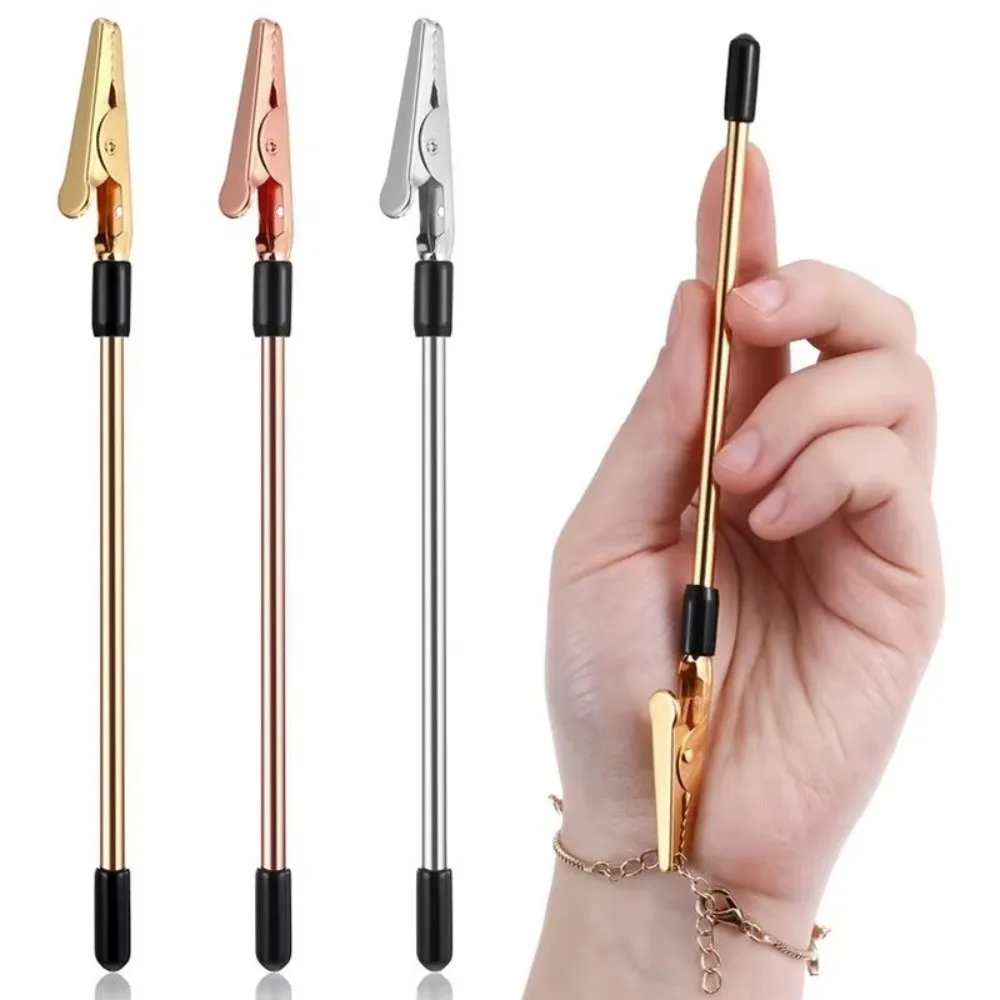 Metal Bracelet Tool Secure Hooking Mechanism Alligator Clip Bracelet Pliers Adjustment Retractable Jewelry Helper