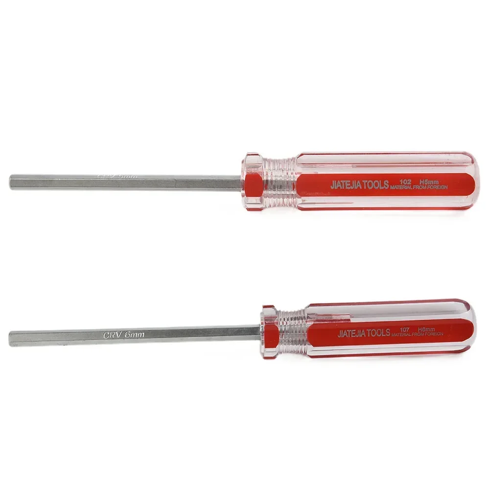 1 Pcs Hexagon Screwdrivers 1.5/2/2.5/3/4/5/6mm Flat Heads Hex Shank Magnetic Screwdrivers Steel Hand Manual Repair Tools Set