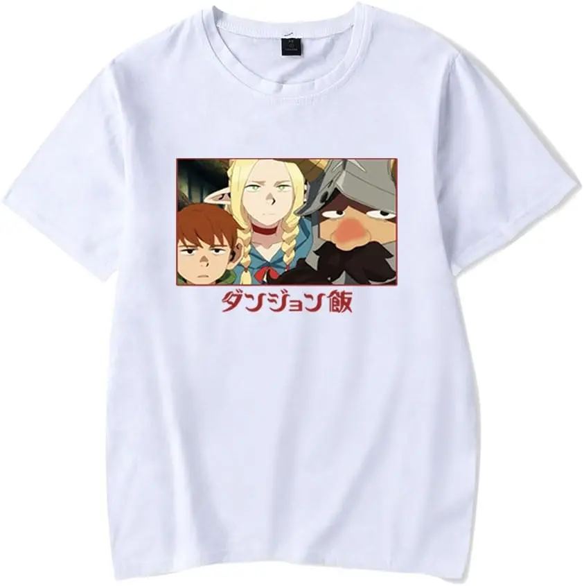 

Anime Delicious in Dungeon T-Shirt Merch Casual Short Sleeved T Shirt Unisex Tee