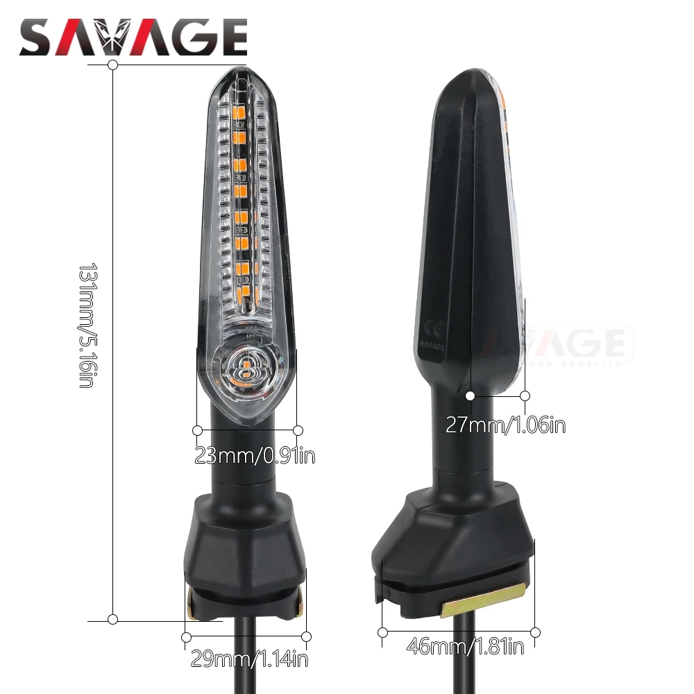 Z650 Flowing Sequential Turn Signal Light For Kawasaki Ninja 650