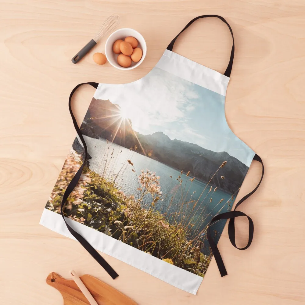 

Austria - Wonderful sunrise over the Lünersee Apron Dress kitchen utensil Apron