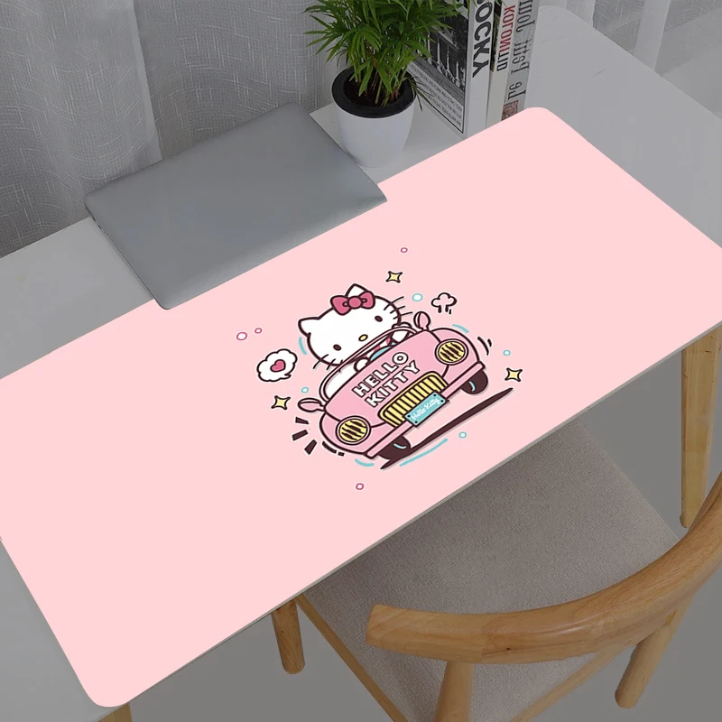 Mouse Pad Game 900x400 Rubber Mini Hello Kitty Sanrio Pc Keyboard Laptop Computer Speed Desk Mat Gaming Acessories Mousepad