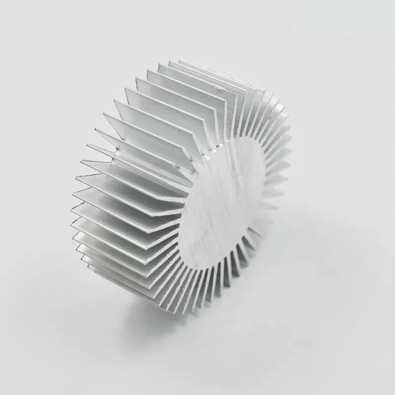 5pcs COB Radiator Diameter 50x20mm 3~7W High Power Led Heatsink Sunflower Solid Radiator Round Alloy Aluminum Radiator