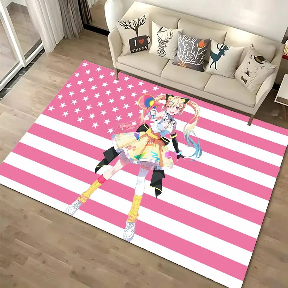 Arale Anime B-BanG Dream YUME X MITA Floor Mat Bathroom Absorbent Mat Rugs Simple Door Dirt-resistant Mat Home Kitchen Mat