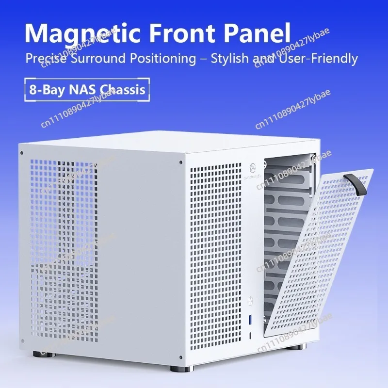 Sagittarius 8-Bay NAS Tower Case with Backplane,MATX,ATX Power Supply,Optimized for Synology UNRAID ,Full-Height PCIe Expansion - view 2