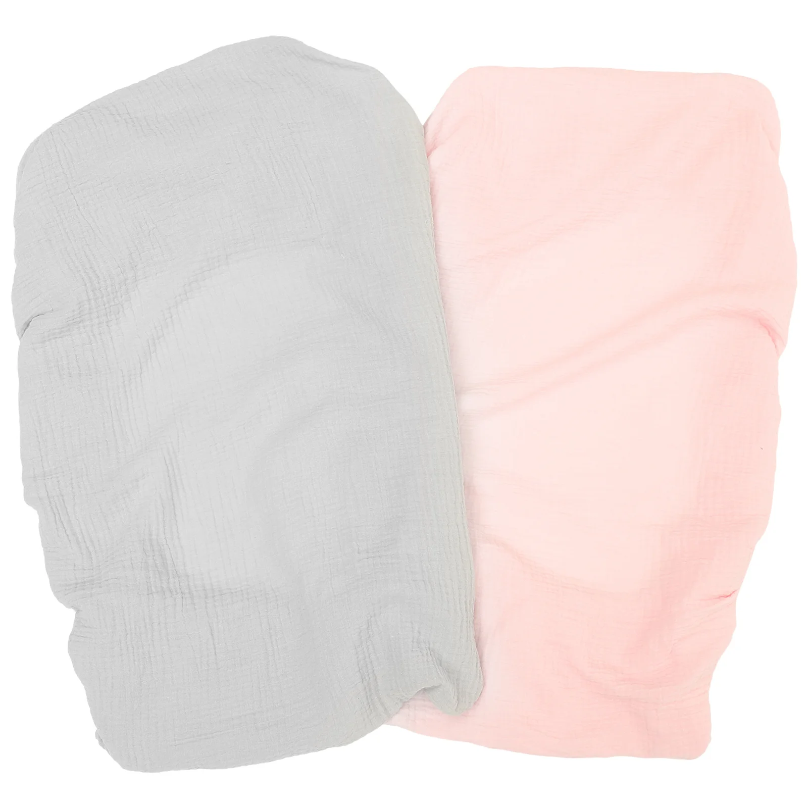 

2 шт. моющийся чехол для пеленания, эластичный съемный детский многоразовый чехол для новорожденных, розовый, серый, хлопковый, мягкий, дышащий, удобный, безопасный