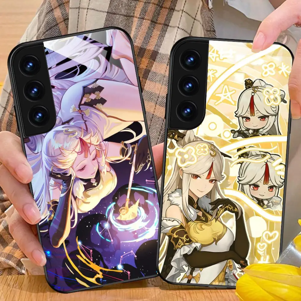 

Game GI Ningguang Phone Case for Samsung Galaxy A56 55 54 53 52 51 36 35 34 23 16 15 5G Glass Protective Cover