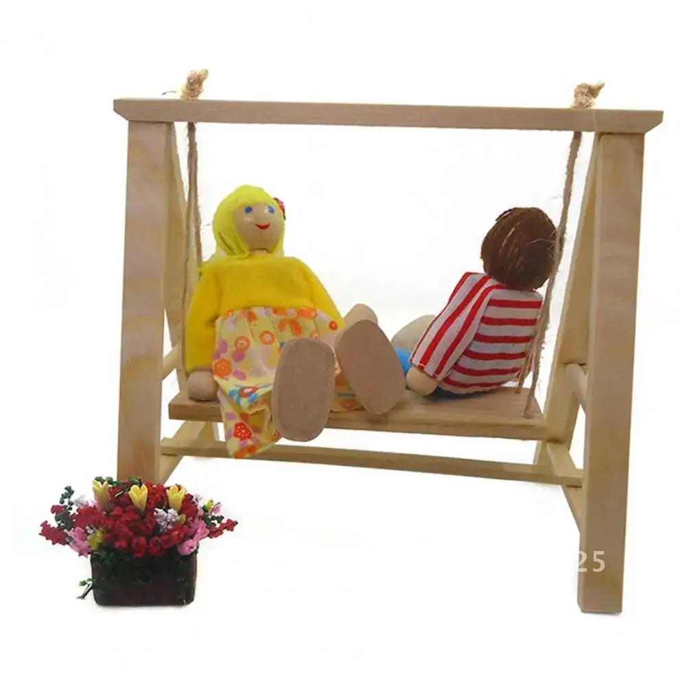 1/12 دمية صغيرة البستنة رائعة سوينغ لعبة مجسمة مشهد الحياة ديكور هدية