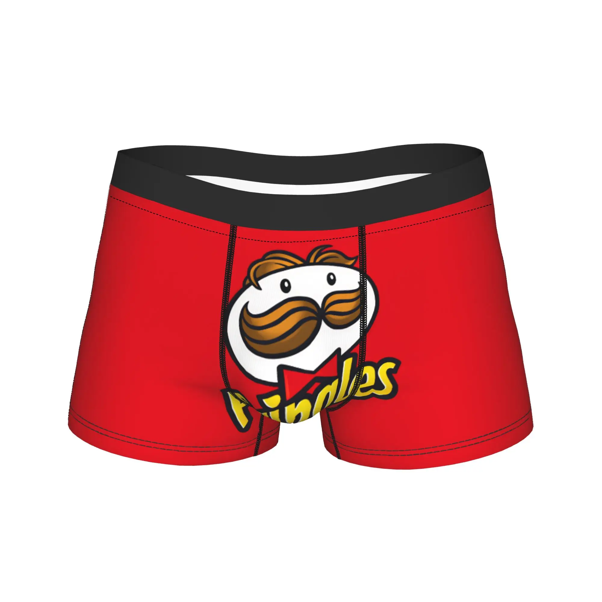 Deliciosas patatas fritas Pringles, ropa interior cómoda, calzoncillos tipo bóxer para hombre, calzoncillos con bolsa, talla grande