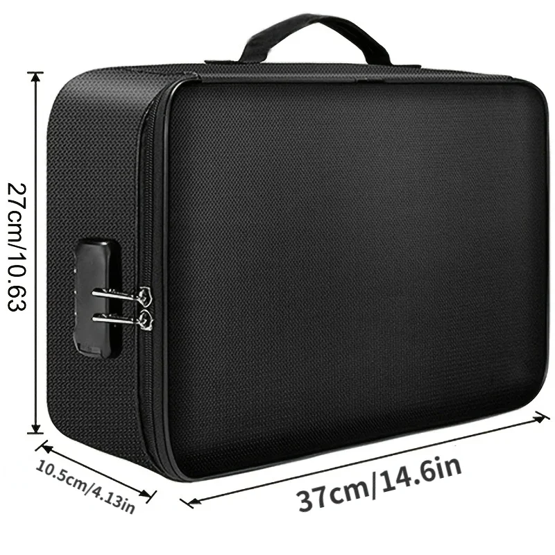 File Organizer Bags Document Home Office Travel Safe BagMulti-Layer Portable Storage For Important Passport Certificates Legal