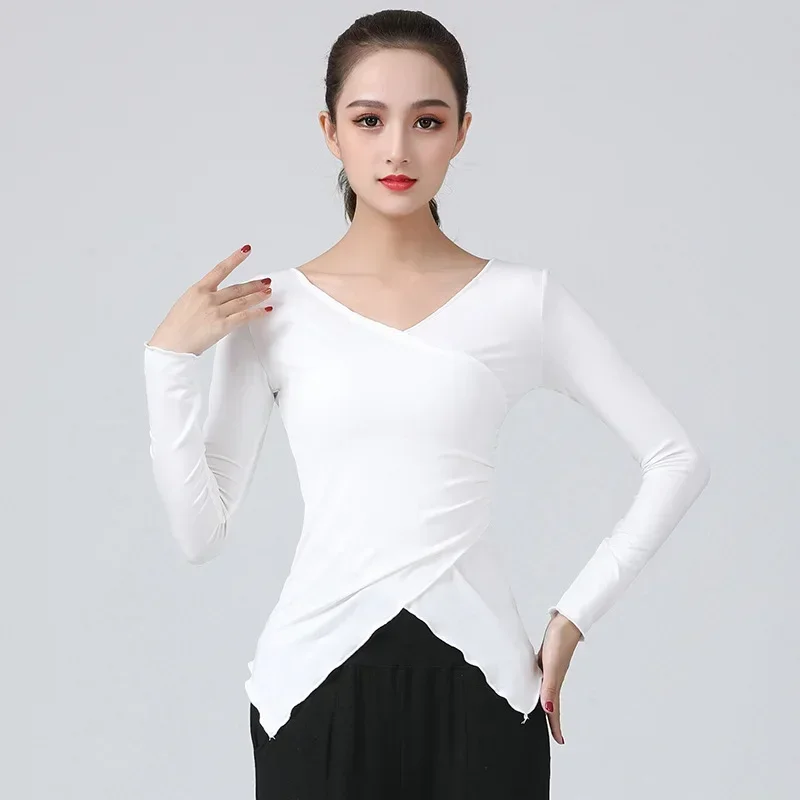 

Dance Clothing Practice Clothes Women's Adult New Modern Shirt Classical Dancing Ethnic Dance Tops Body Training Clothing