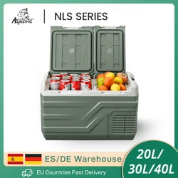 Alpicool NLS 20L 30L 40L Przenośna lodówka Mini lodówka z zamrażarką 12 V Chłodziarka kompresorowa 12/24 V DC 100-240 V AC do kempingu