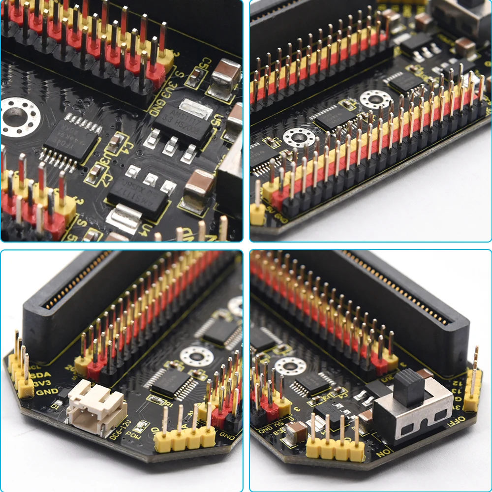 Kidsbits Keyestudio Microbit Expansion Shield Board With IO Ports  Compatible With  Micro Bit V1.5&Micro:bit V2