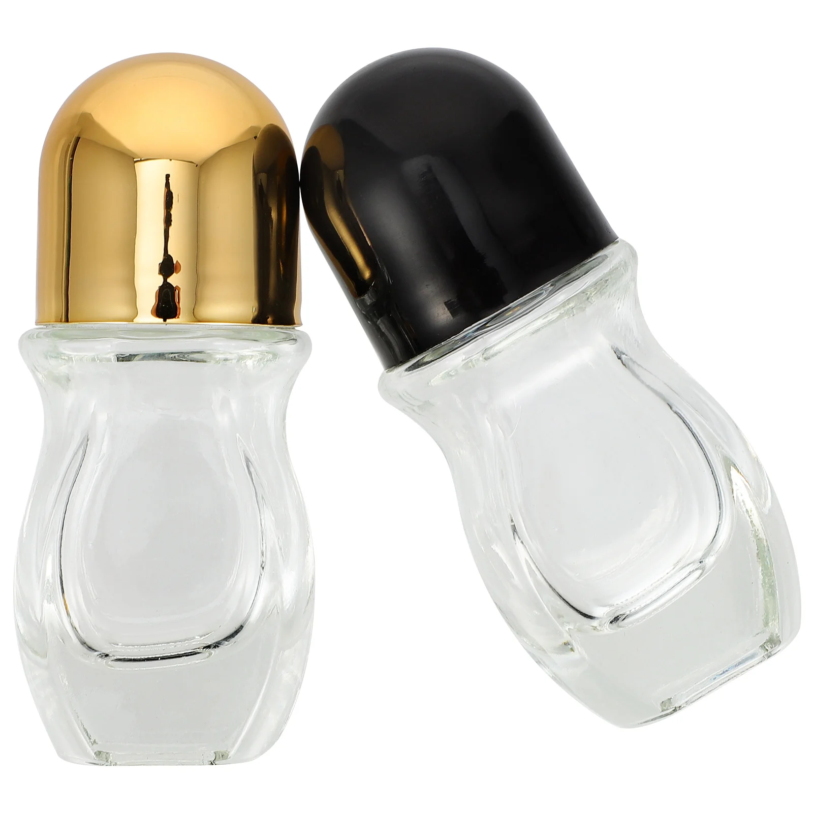 Botellas con rodillo de aceite esencial, contenedor rellenable de vidrio de 30ml, dispensador de almacenamiento de líquidos para aromaterapia de viaje, 4 Uds.