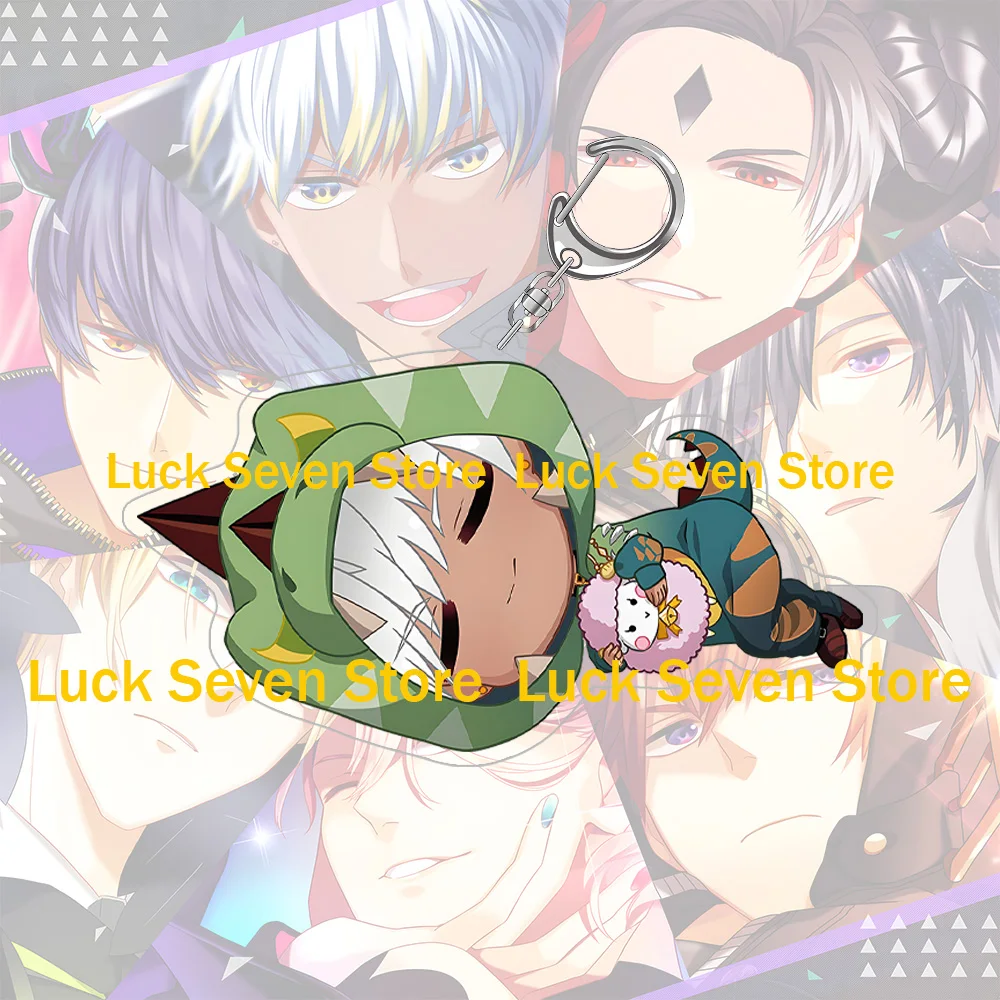 Anime Peripheral Store Lucifer Mammon Leviathan Satan Asmodeus Beelzebub Belphegor Café Series&Cute Chibi Acrylic Keychains
