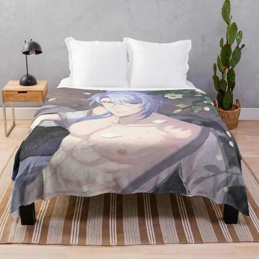

Kamisato Ayato Throw Blanket Year Round Soft Comfortable Blanket for Home