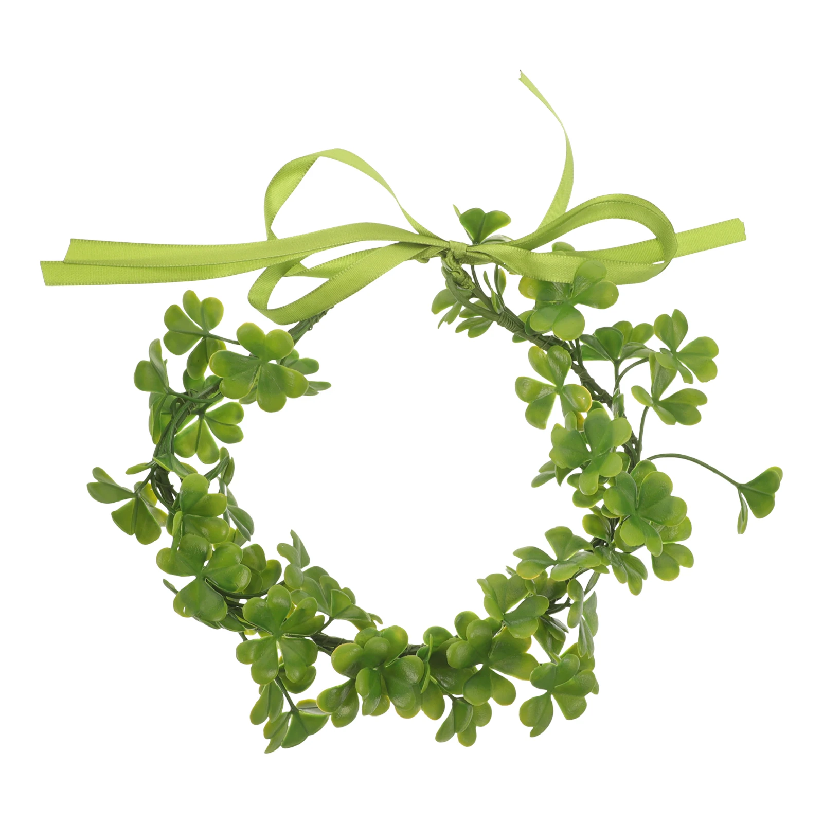 

Shamrock Headband Saint Patrick Crown Hair Wreath Women Girls Headpiece Trendy Event Photo Prop Artificial Shamrock