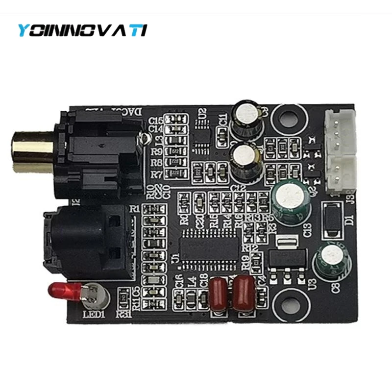 1pcs DIY Modified DAC Digital Decoder Board 24bit/192kHz Optical Coaxial SPDIF to Stereo Audio Output Adapter