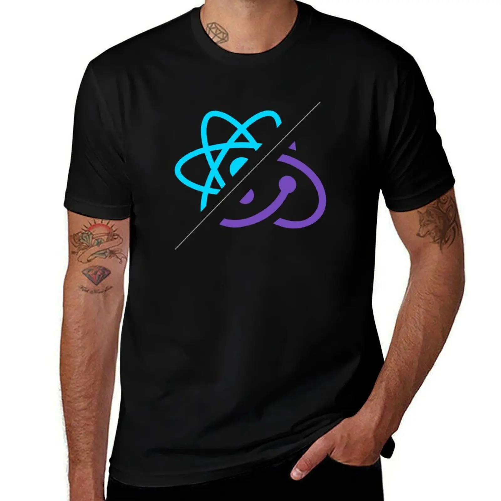 React Redux Javascript T-Shirt Large Size Loose Casual Tee T-Shirt