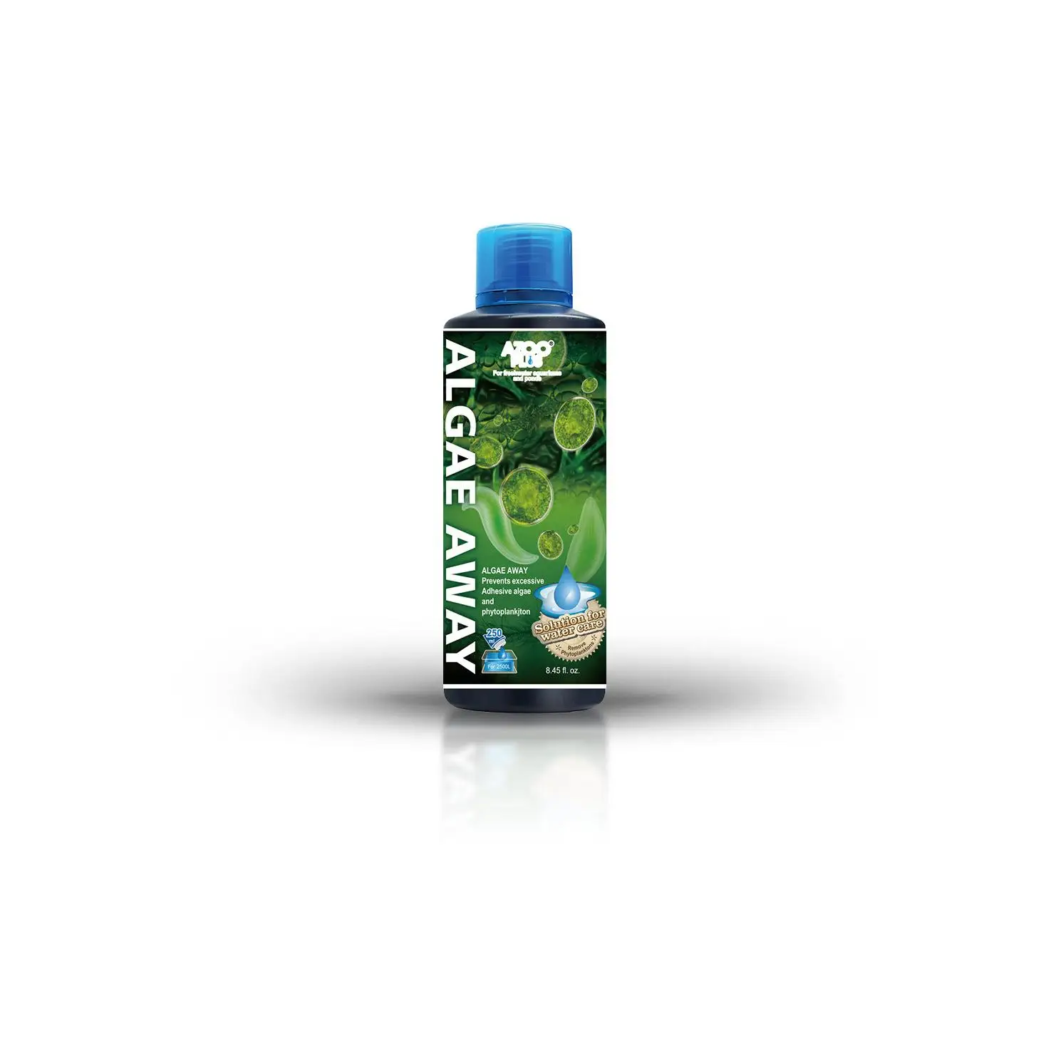 Algae Away azoo plus 250 ml – Elimina algas verdes, negras y filamentosas en acuarios y estanques