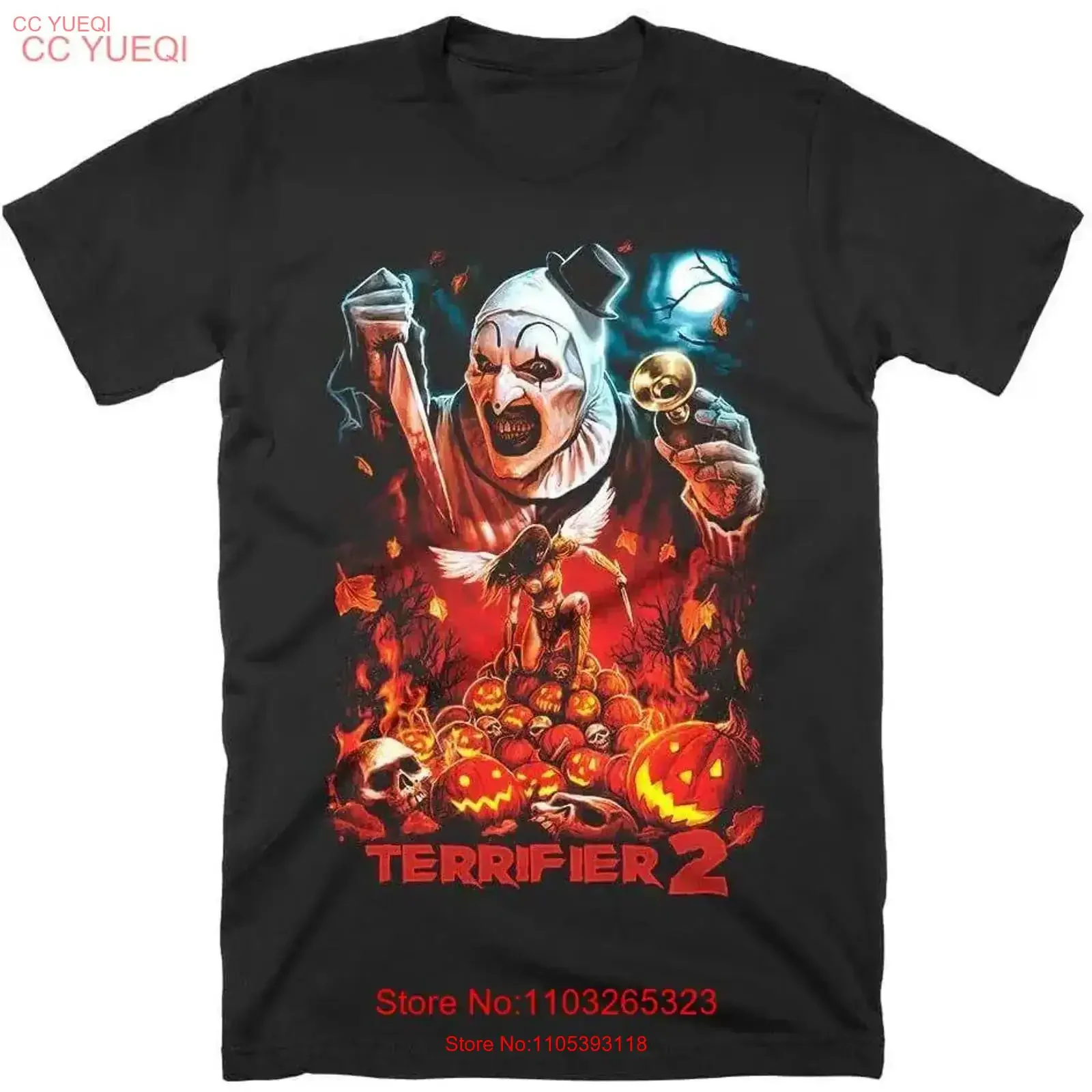 Terrifier 2 Queen of The Hill T Shirt Black vintage Washed Soft fashion Versatile Breathable streetwear Stylish