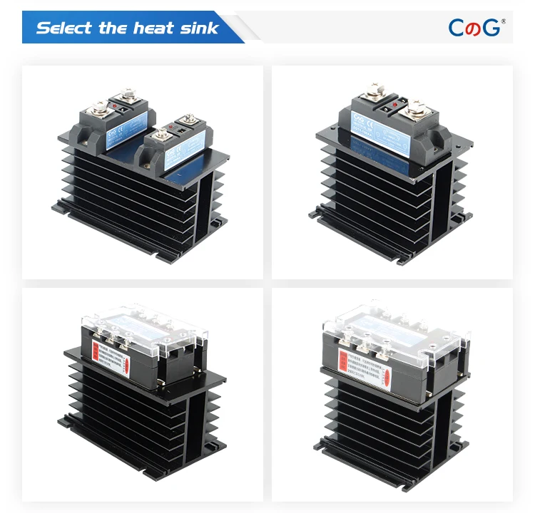 3 Phase 60A 80A 100A DA Three Phase SSR 3-32V DC Control 24-480V AC Solid State Relay SSR DC to AC Relay