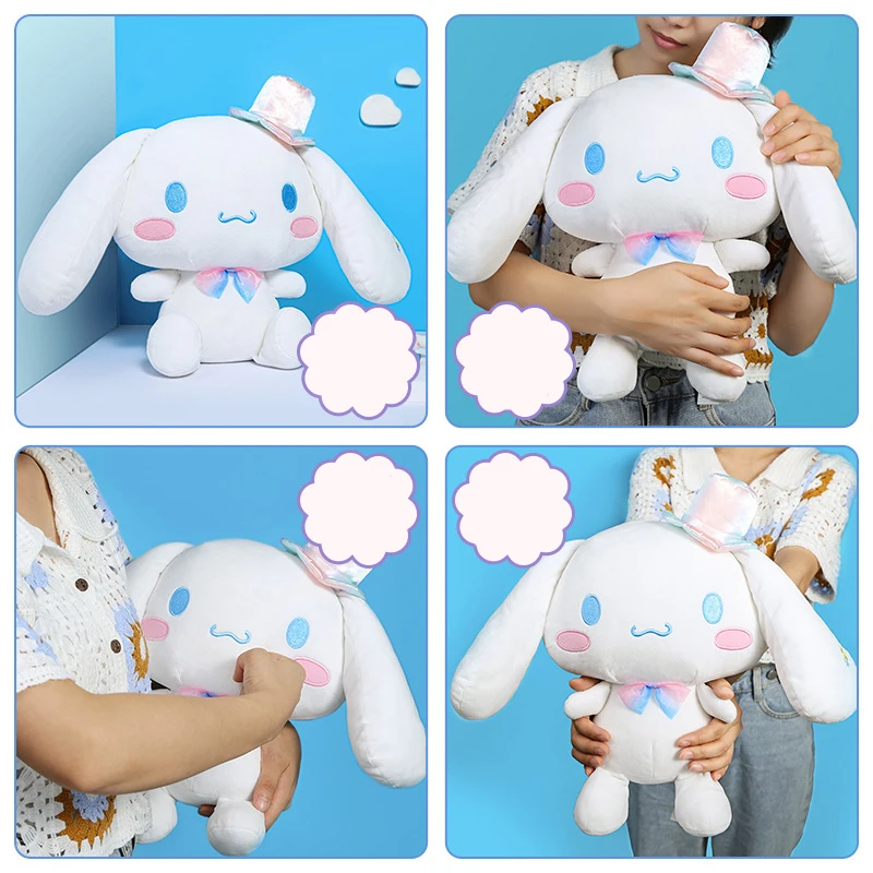 Sanrio Kawaii kolorowe Cinnamoroll Cartoon śliczne nadziewane zabawki Plushier miękka poduszka prezent urodzinowy pluszowe lalki prezent dla