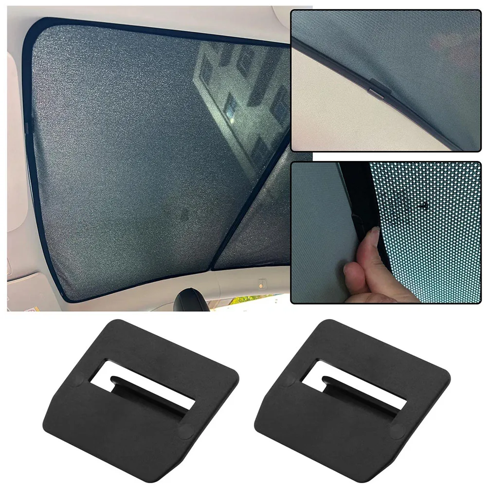 For Tesla Model Y S X 3 12pcs/set  Roof Sun Visor Clips ABS Car Interior Skylight Split Shade Sunshades Sun Block Clips
