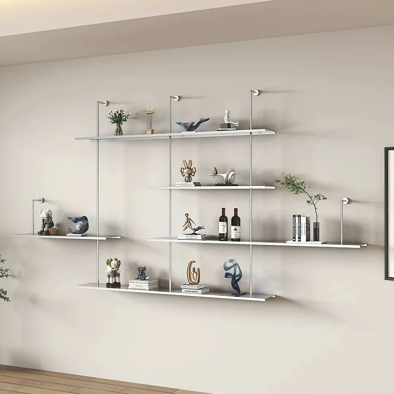 Wall Shelf Metal Shelf Hanger Hanger Bookshelf Living Room Storage Study Bedroom Kitchen Wall