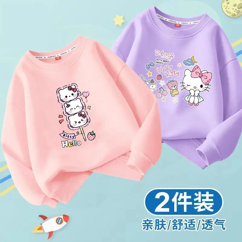 

Sanrio Children Sweatshirt Baby Cinnamoroll Birthday Number 1-14 Y2k Kawaii Pullover Anime Cartoons Girl Boy Kids Casual Clothes