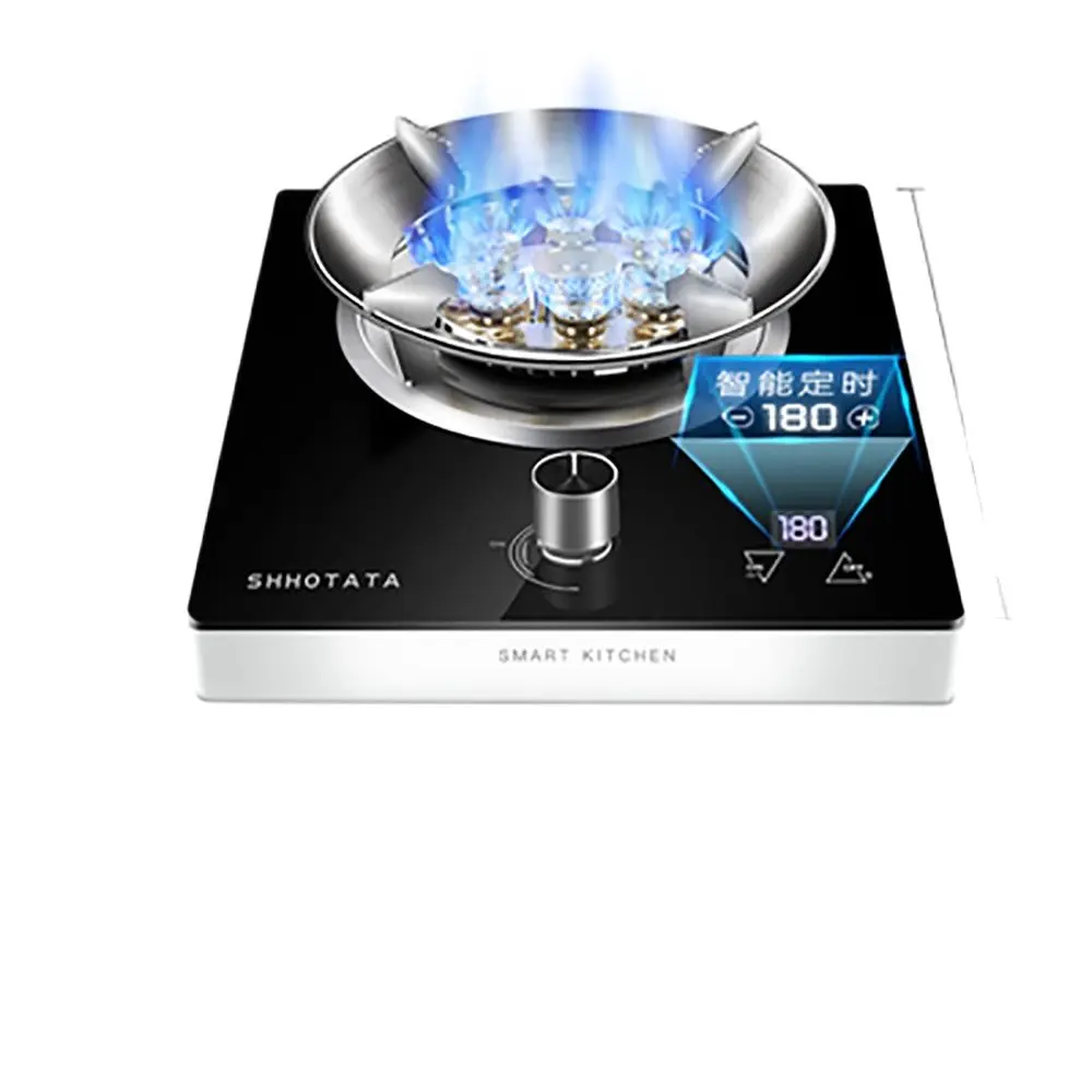 Timing Desktop Gas Stove Cooktop Liquefied Gas Stove Natural Gas Household Embedded High-power Fierce Stove Gasbrenner