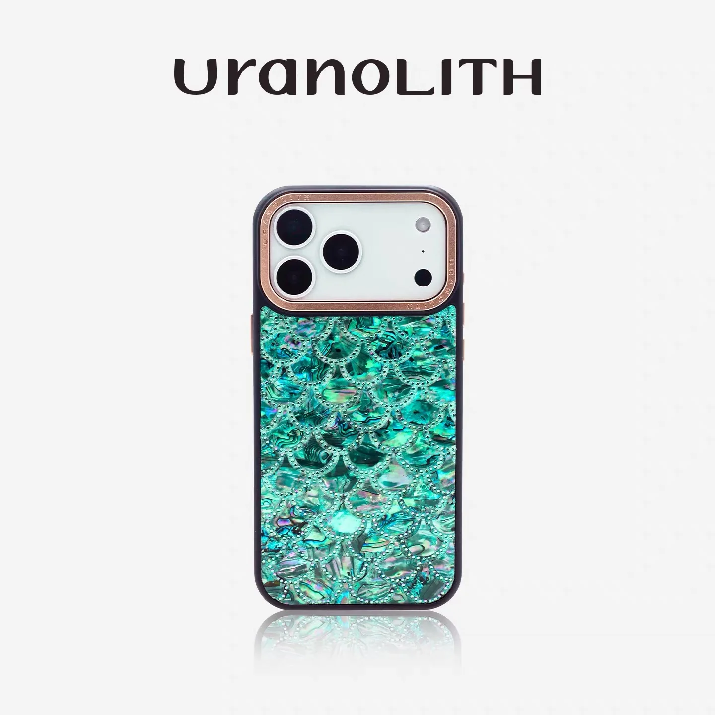 

Natural shell magnetic crystal mobile phone case, suitable for iPhone all-inclusive anti-fall protective case