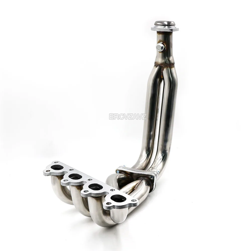 2pc D15 Stainless Exhaust Systems Intake Manifold For Honda 1988 - 2000 Civic CR-X Del Sol D-Series 1.5L 1.6L D15 SOHC l4 engine images - 6