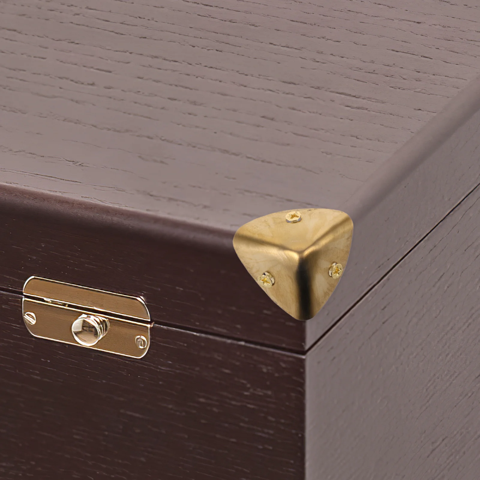

8Pcs Box Corner Protectors Style Wooden Corner Guards Protective Covers for Furniture Desk Cabinet Drawer Edges