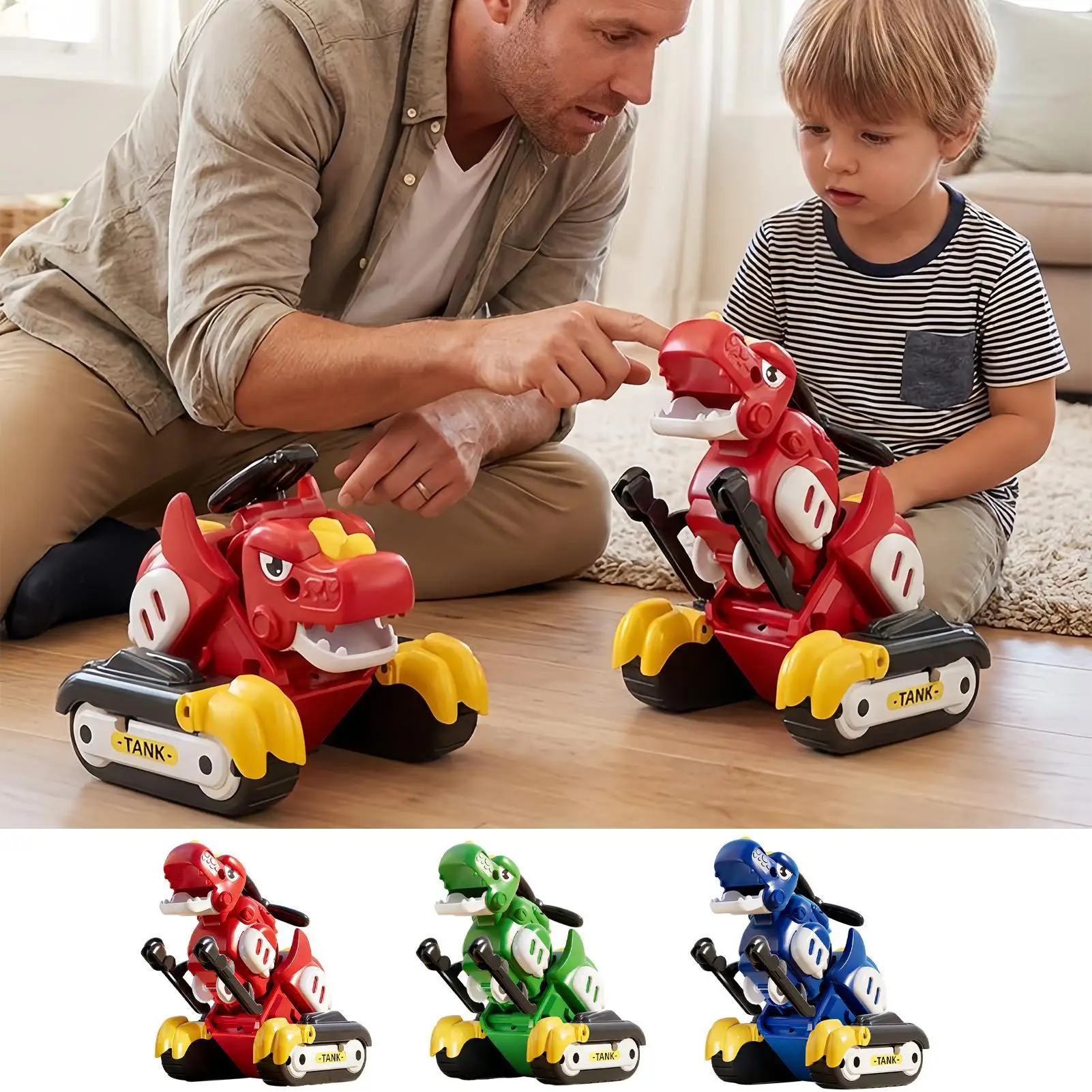 Transforming Dinosaur Toys Vehicle Model Transformation Figure Toys For Home Preschool Boys Girls Birthday Party Favor Holiday
