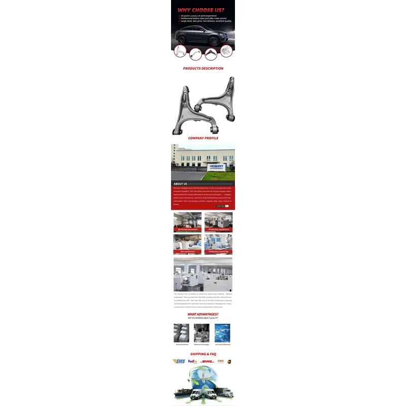 Front Suspension Lower Control Arm for Maserati Levante 670031992 670031993 High Quality Auto Parts Replacement