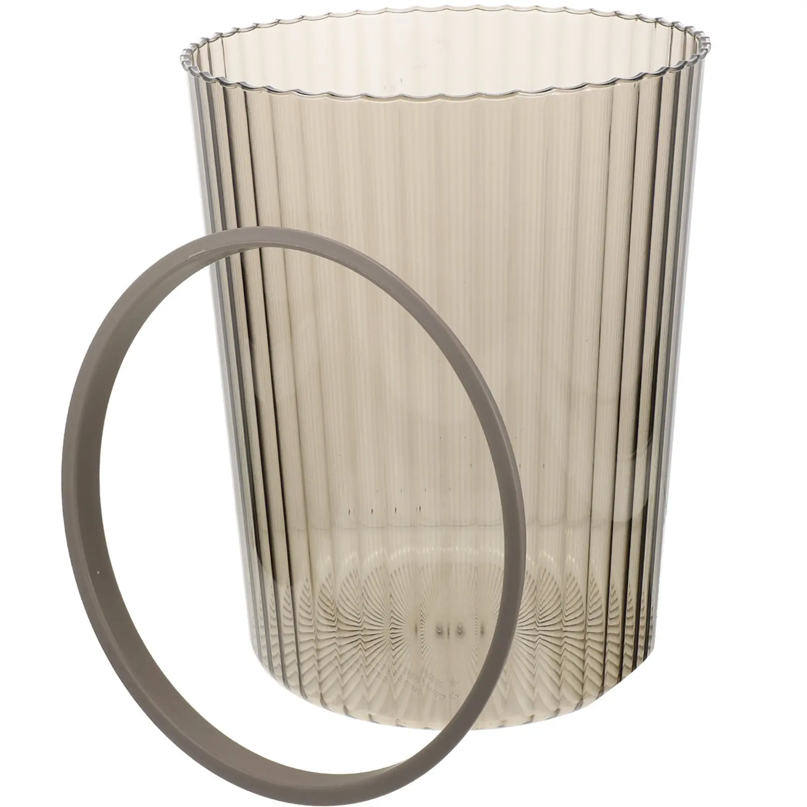 

Capacious Garbage Can Household Trash Container Nordic Simple Style Waste Paper Bucket Round Large Capacity Bathroom Kitchen