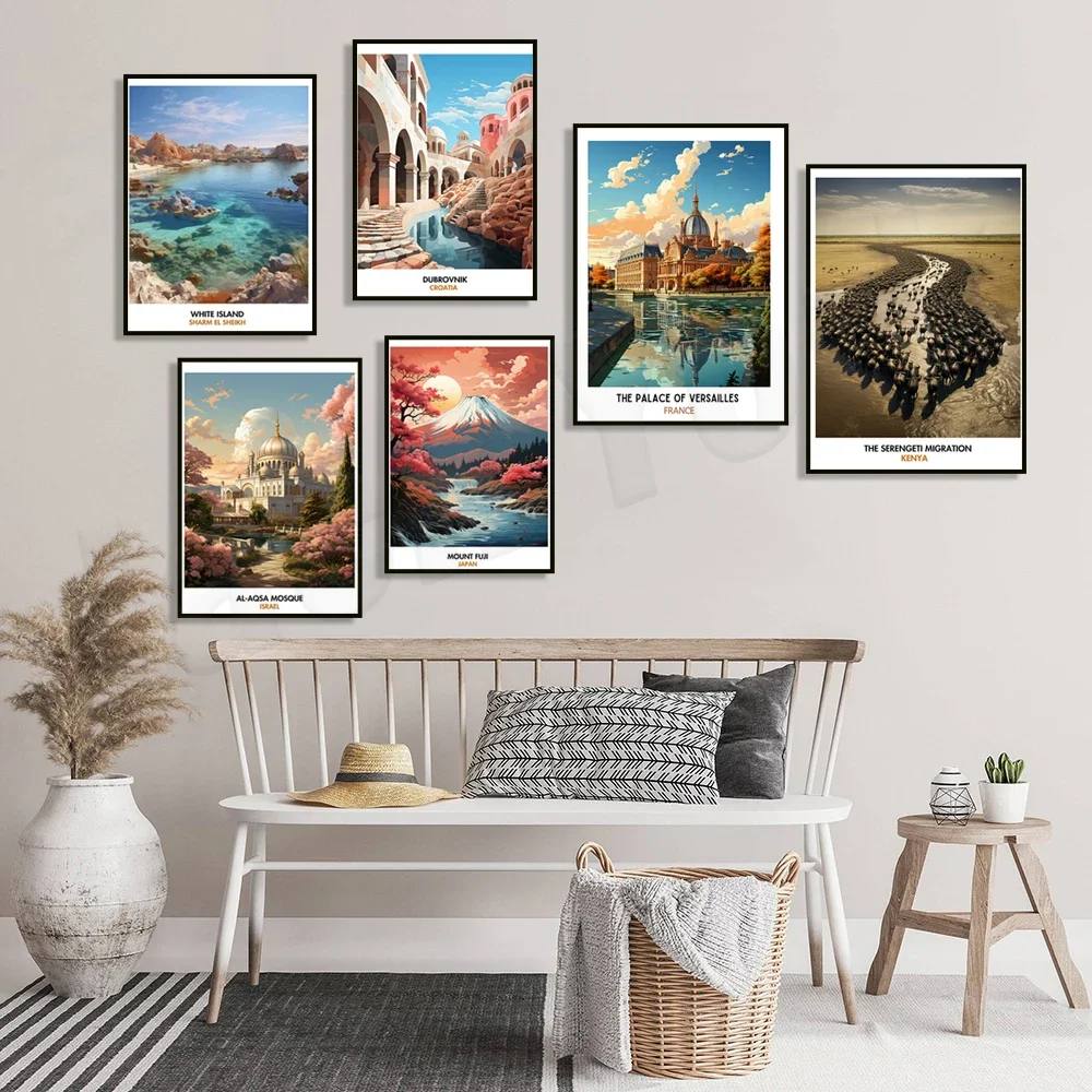 Rapa Nui Quarry, Palace of Versailles, Forbidden City, Cape Town, South American Amazon Rainforest, Isle of Wight travel poster #2