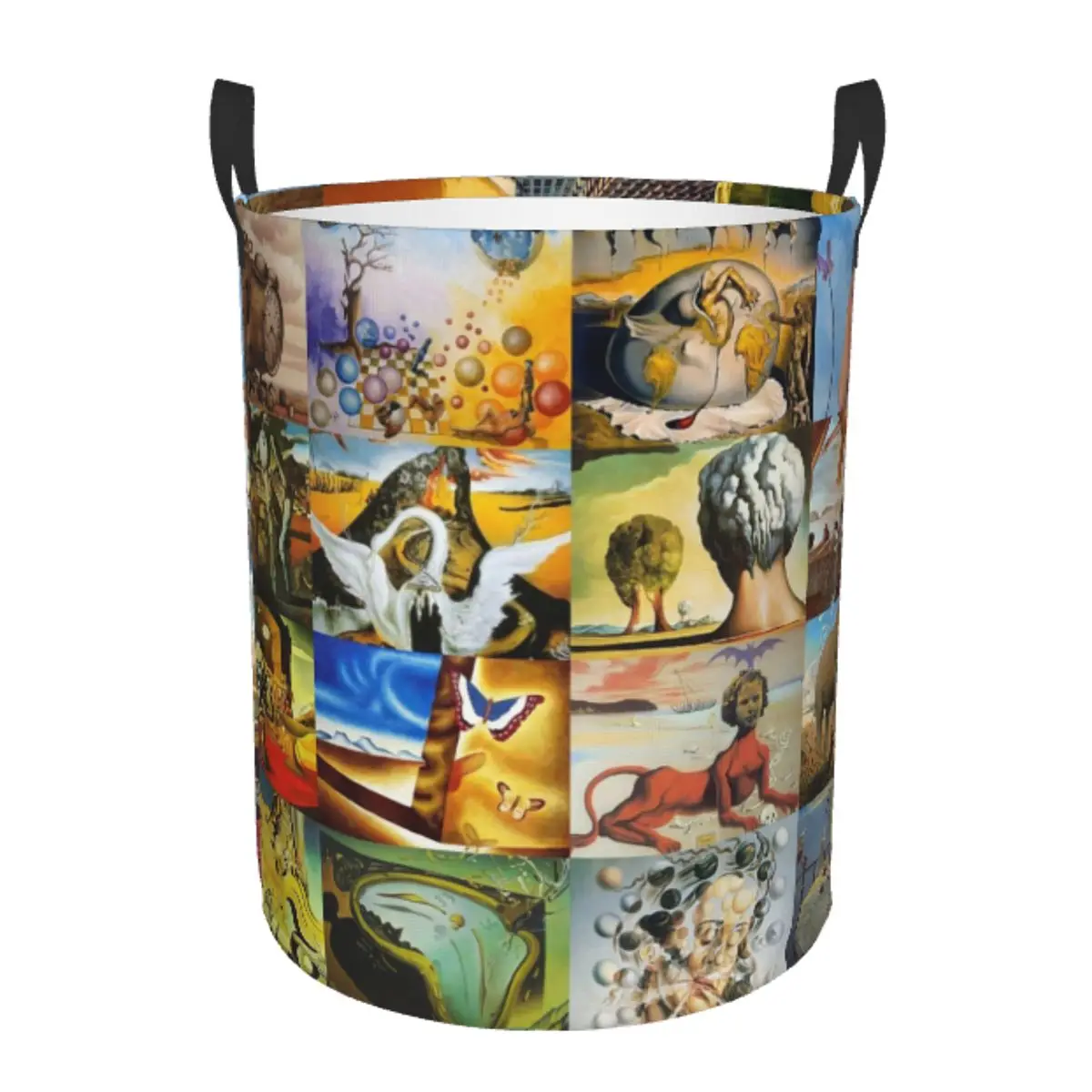 

Изготовленная на заказ корзина для белья Salvador Dali, складная корзина для рисования, детская корзина для детских игрушек, органайзер, контейнеры для хранения