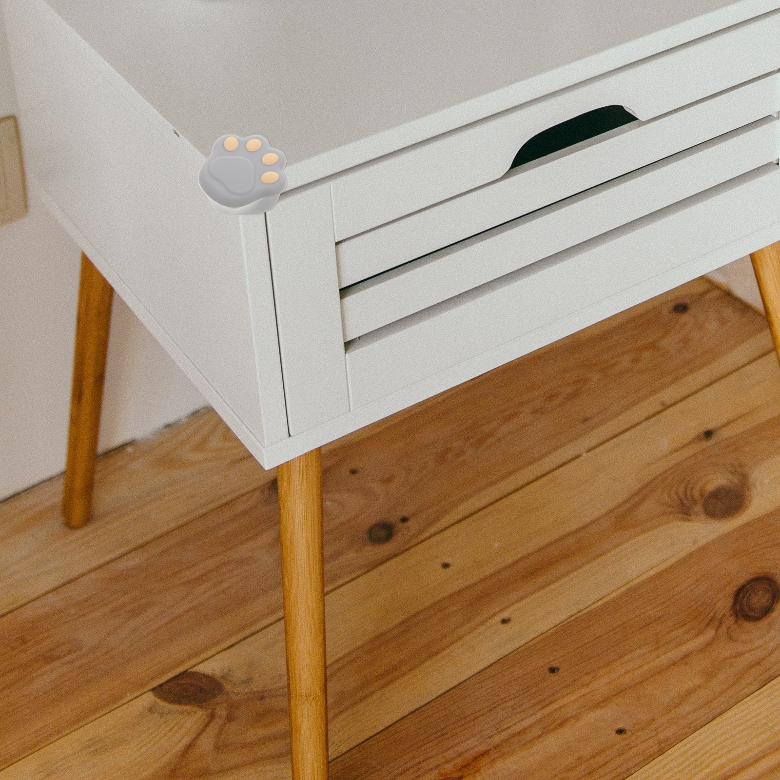 4 pçs protetor de canto de mesa guardas com bordas para niture prova branco durável silicone longa vida segurança decoração para casa