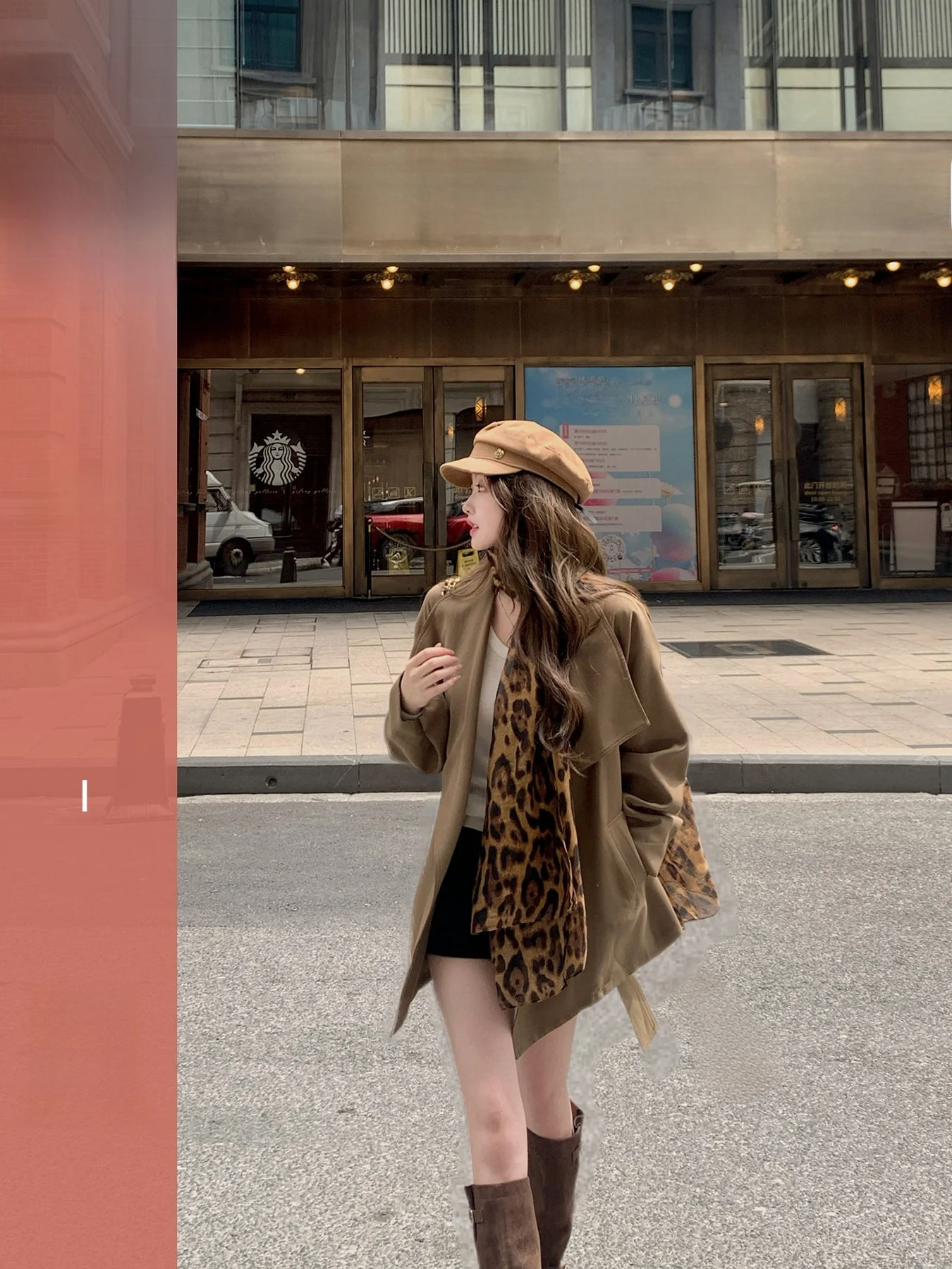 

Лондонское женское длинное пальто свободного кроя с воротником-стойкой, ветровка, весна-осень, повседневное, в корейском стиле, прямого кроя, полиэстер